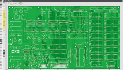 screenshot of the board from eurocircuits
