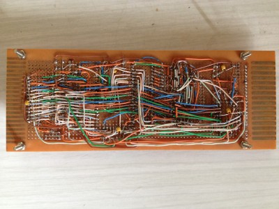 The bottom of the board.