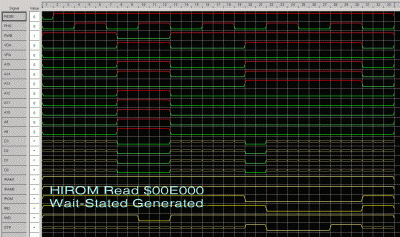 Read from "high ROM" at $00E000