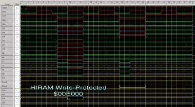 "High RAM" write-protection at $00E000