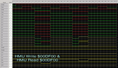 Write &amp; read of HMU at $00DF00