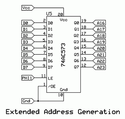 65C816 A16-A23 Address Generation
