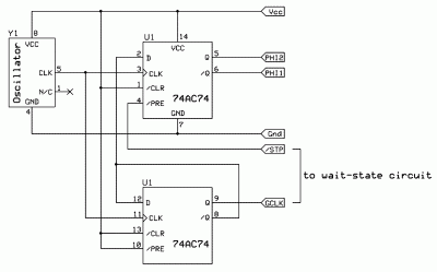 Modified Dual-Section Ø2 Clock Generator