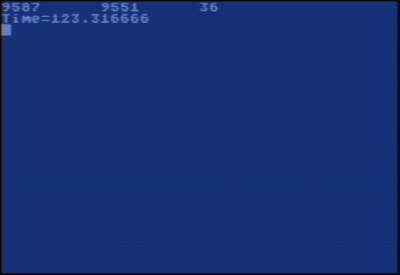 Benchmark run with B=35