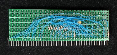 Back side of 6502 CPU board