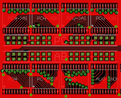 Top layer, GND highlighted