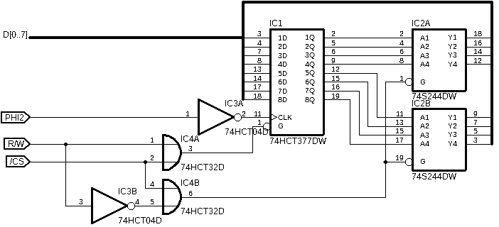 Simple 8bit register
