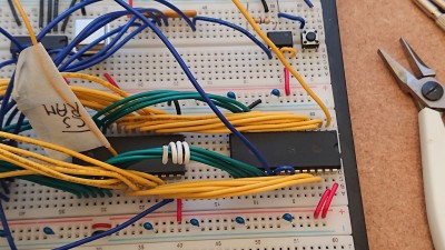 RAM, ROM and reset circuit.