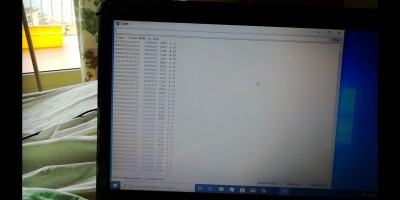 This is what it does with hard wired resistors