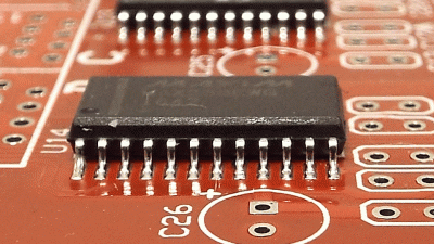 MAX238 SOIC24 Manually Soldered
