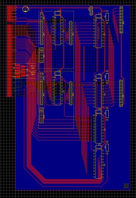 16-bit Generic Register Card PCB layout
