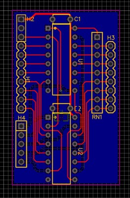 Counter Register Daughterboard PCB Layout