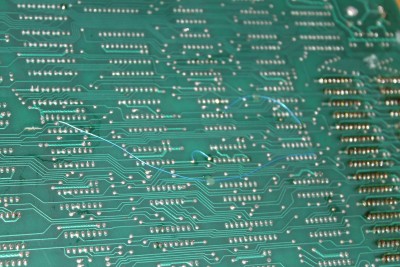 This is a more complete view of the back with the cables, but they do seem to be factory made as the soldering looks identical to the other ones.